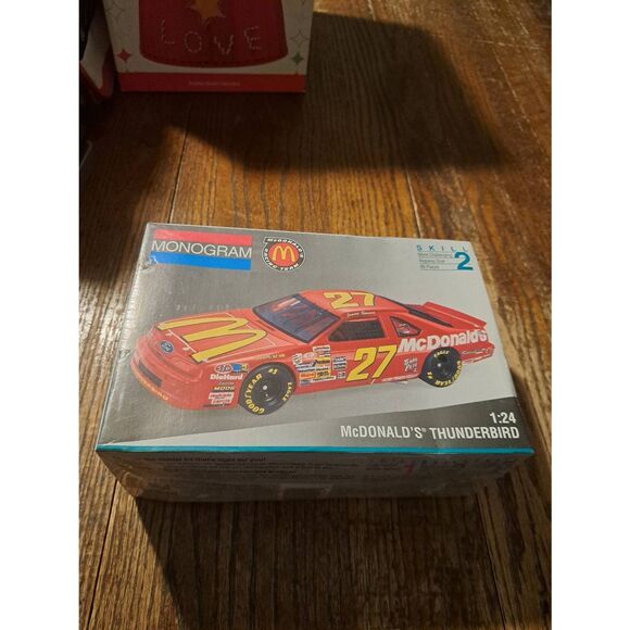 Vintage 1994 Monogram McDonald's Ford Thunderbird NASCAR Model Race Car Kit 2442 - Picture 1 of 6